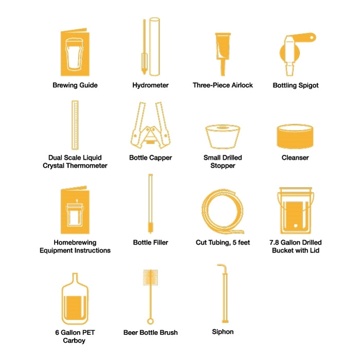 TrueBrew™ Deluxe Starter Kit w/PET Carboy - 5 Gallon Beer Brewing Kit