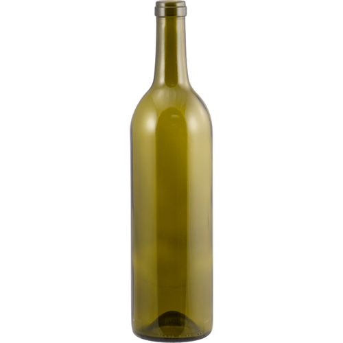 750 mL Antique Green Bordeaux Wine Bottles - Case of 12
