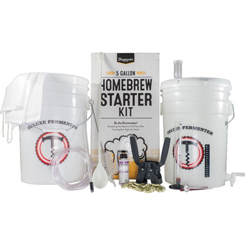 PLATINUM Exclusive 5 Gallon Beer Brewing Starter Kit With KEG KIT & Premium Beer Ingredient Kit