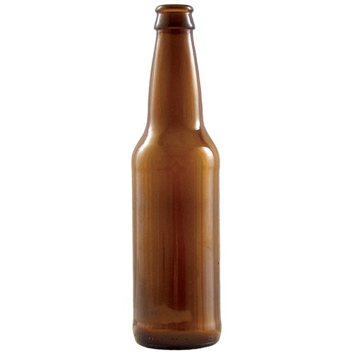 Beer Bottles - 12 oz Amber Long Neck - Case of 24