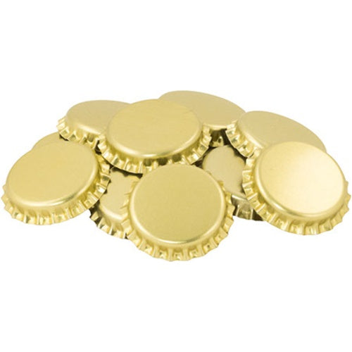 Gold Oxygen Absorbing Bottle Caps - 100 bottle caps