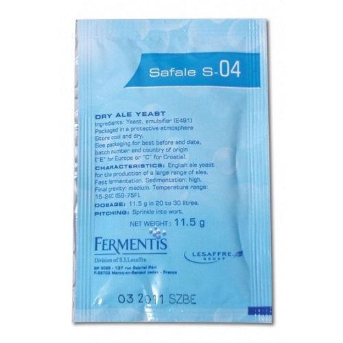 Safale S-04 Ale Dry Yeast