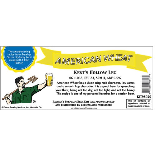 Palmer Premium Beer Kits - Kent’s Hollow Leg - American Wheat