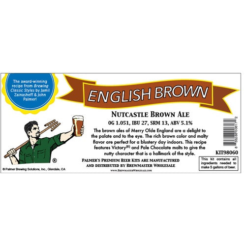 Palmer Premium Beer Kits - Nutcastle - Northern English Brown