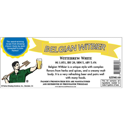 Palmer Premium Beer Kits - Wittebrew - Belgian Witbier
