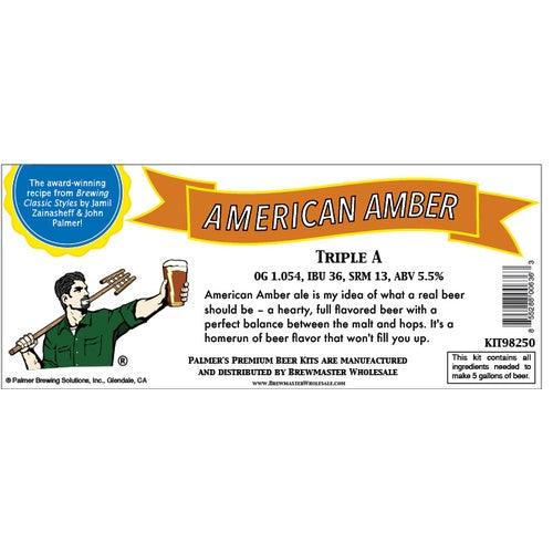 Palmer Premium Beer Kits - Triple A - American Amber