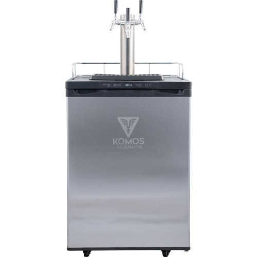 KOMOS® Kegerator with Stainless Steel Intertap Faucets