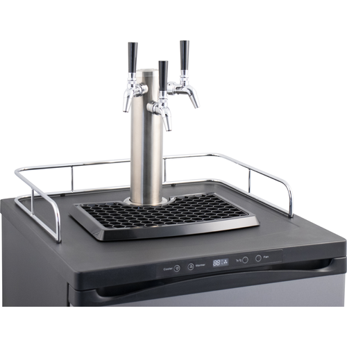 KOMOS® Kegerator with Stainless Steel Intertap Faucets